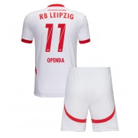 Fotbalové Dres RB Leipzig Lois Openda #11 Dětské Domácí 2024-25 Krátký Rukáv (+ trenýrky)